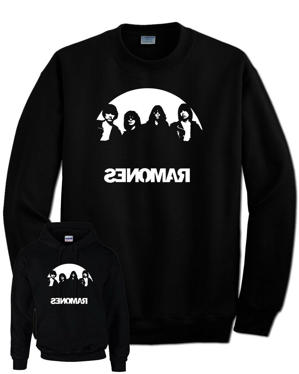 felpa ramones band rock punk disco con