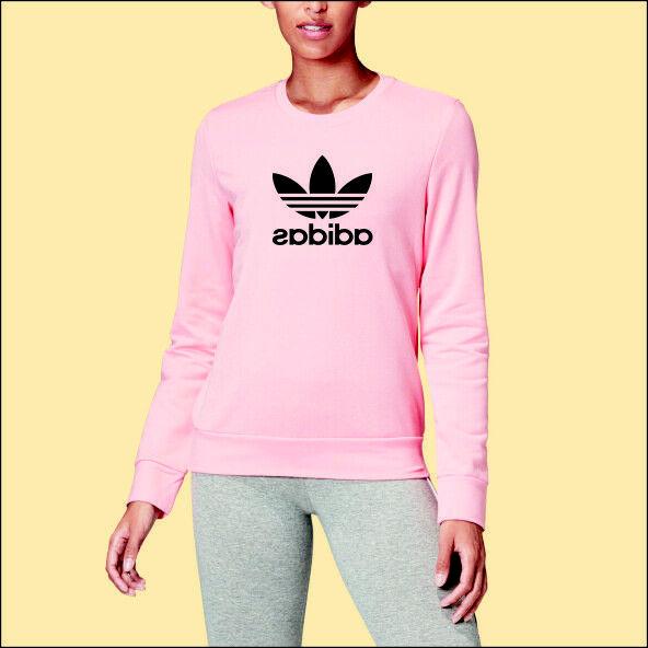 felpa rosa chiaro donna personalizzata logo adidas