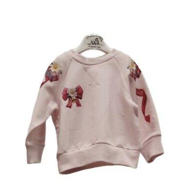 felpa rosa neonata manica lunga invernale con
