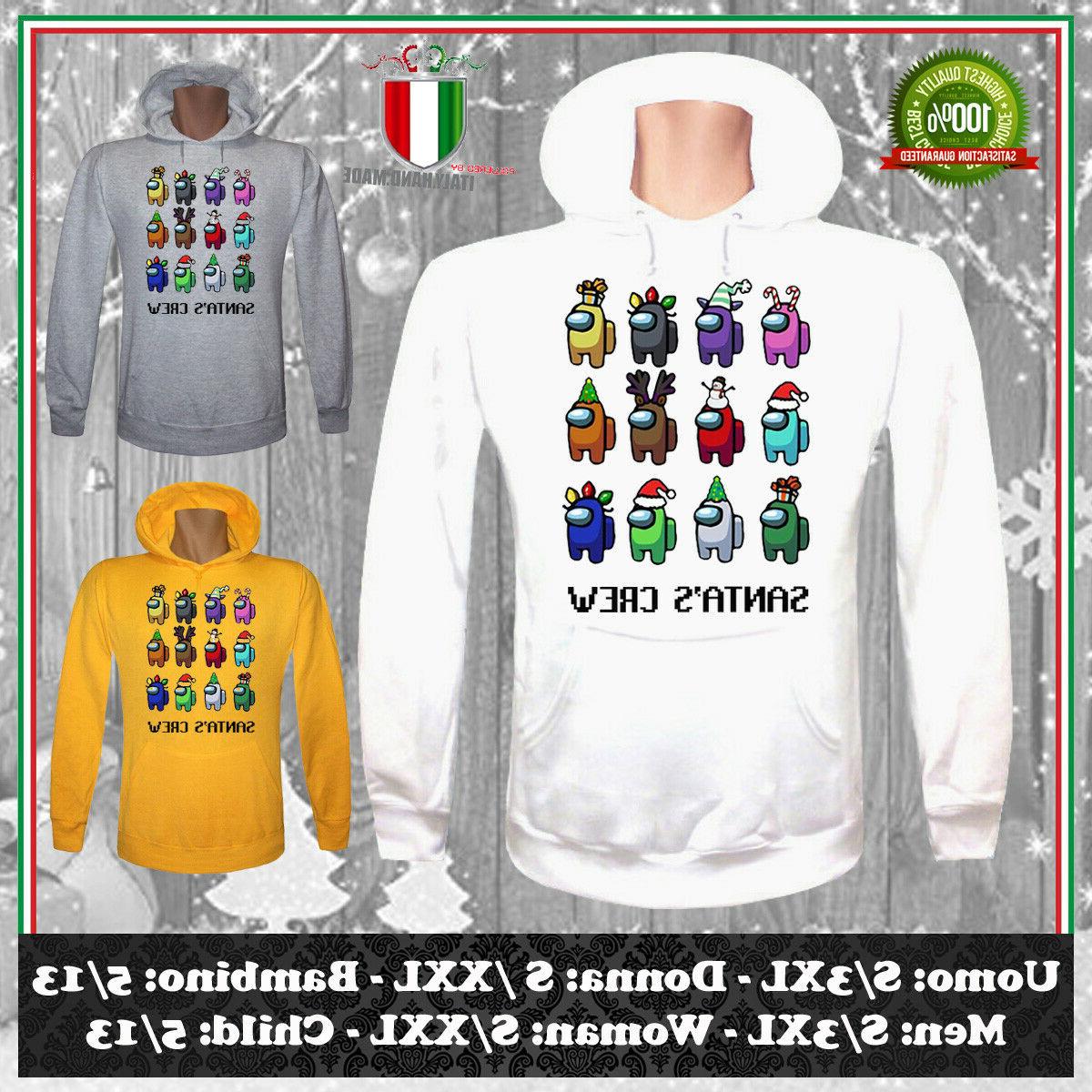 felpa santa crew natale ispirata impostore di