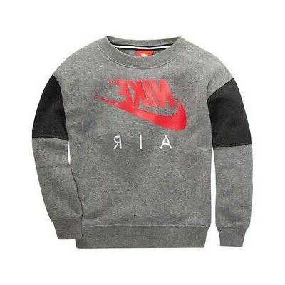 felpa senza cappuccio bambino 376s geh grigio