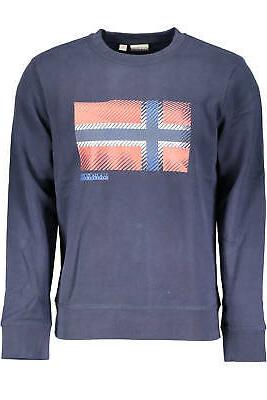 felpa senza zip uomo blu n0yiwu bibu