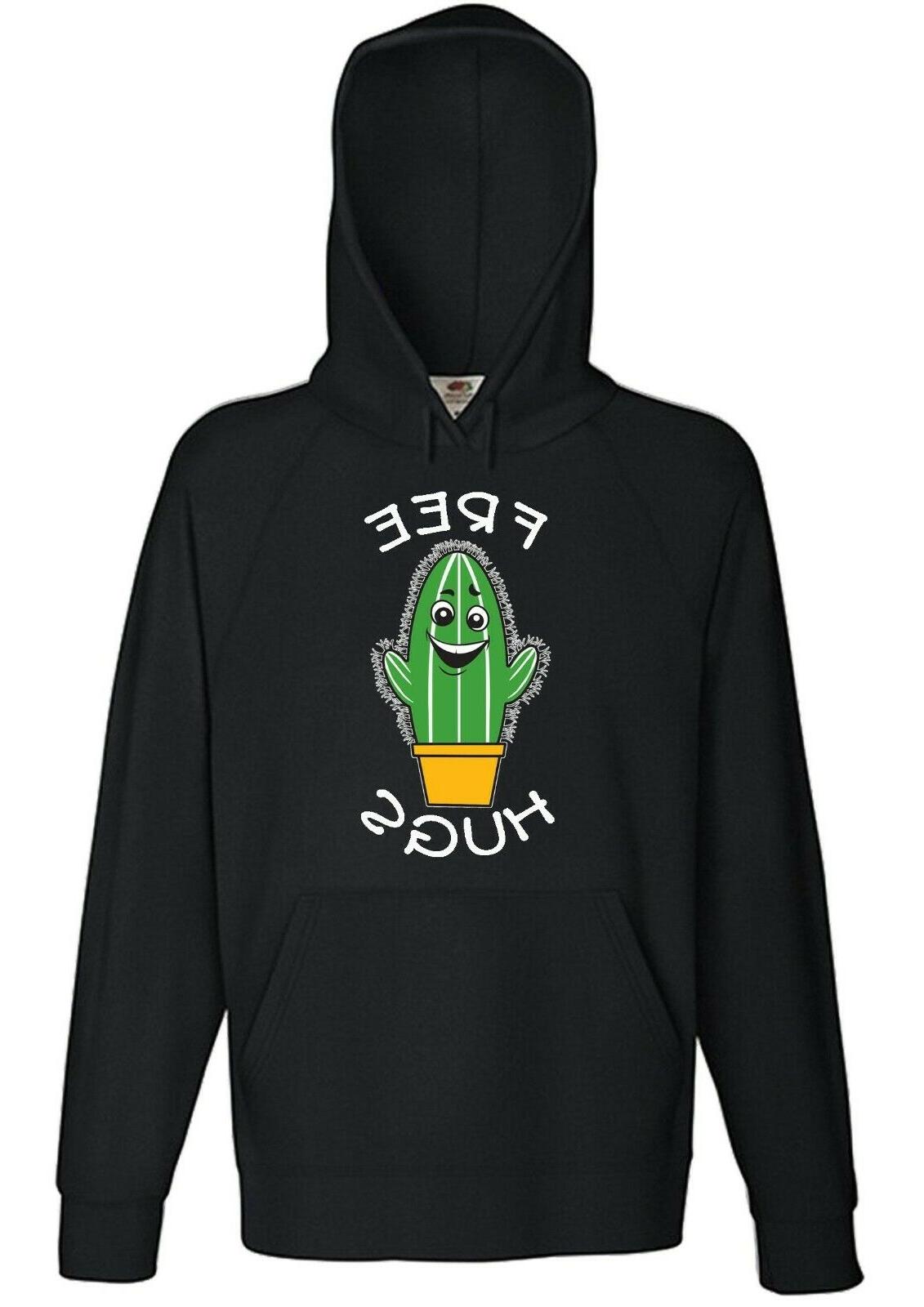felpa simpatica free hugs cactus cartoni divertenti