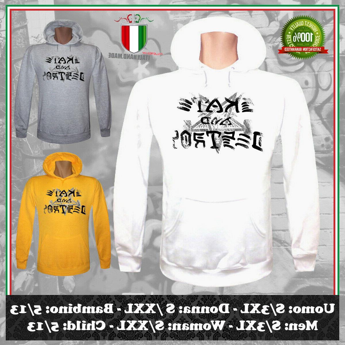 felpa skate and destroy disegno ispirato skateboard