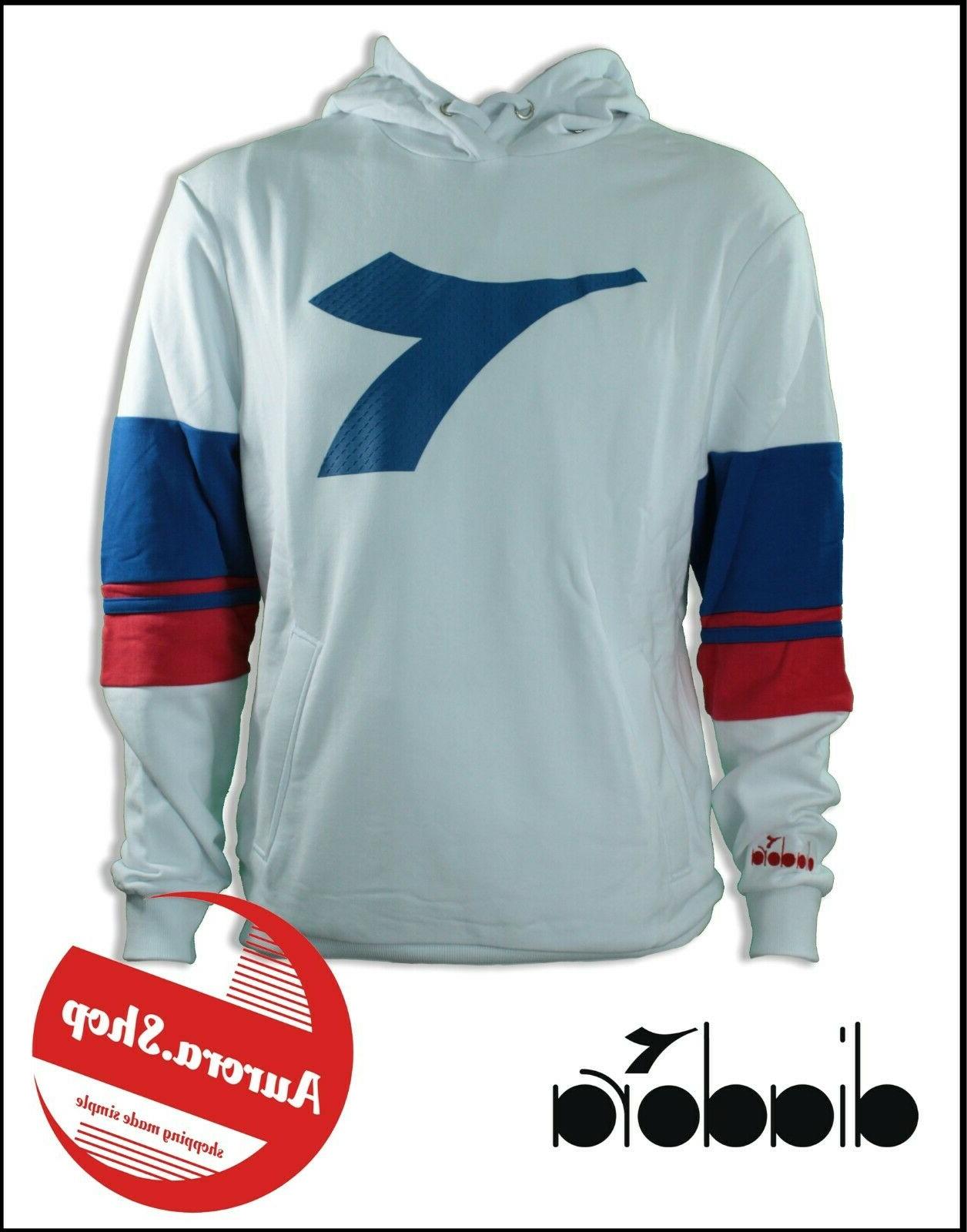 felpa sweat logo uomo con cappuccio cotone