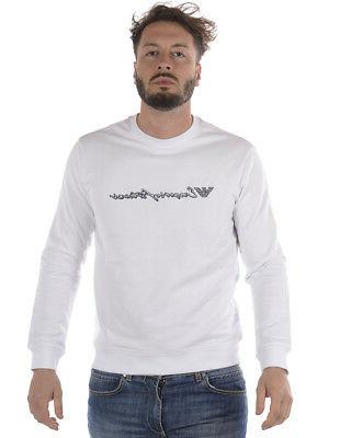 felpa sweatshirt hoodie cotone uomo bianco 3z1m721j05z