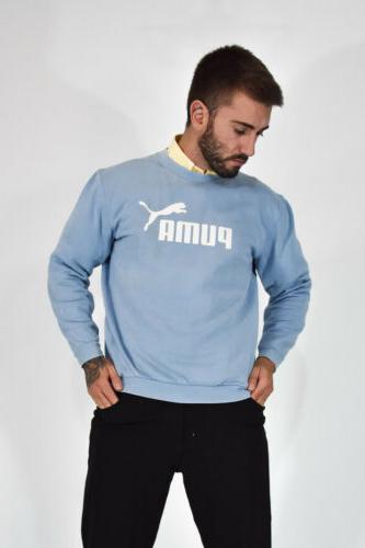 felpa sweatshirt sweater azzurra logo in cotone