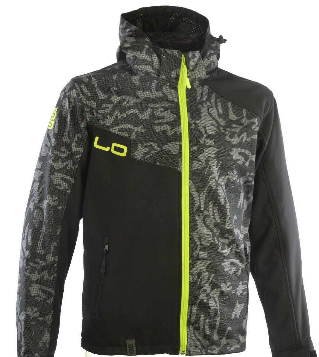 felpa tecnica moto ramble nero camo giallo