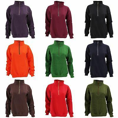 felpa tinta unita con mini zip adulto