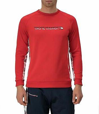 felpa tommy hilfiger sport girocollo con logo