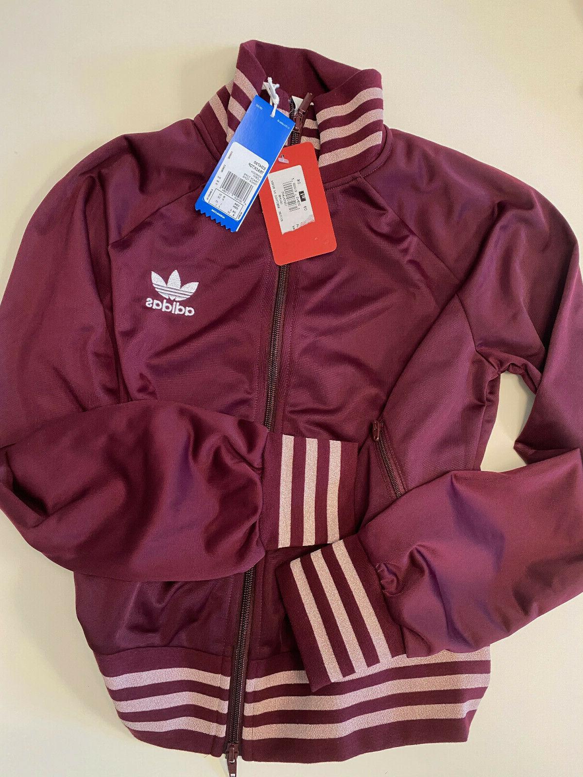 felpa track jacket donna bordeaux e lurex