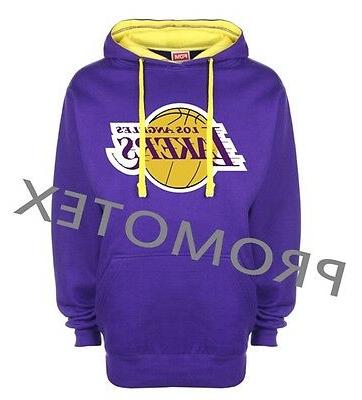 felpa unisex con cappuccio stampata grafica lakers