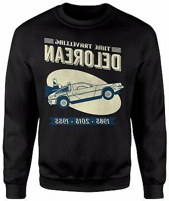 felpa unisex delorean vintade adv felpa invernale
