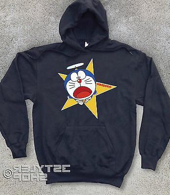 felpa unisex doraemon gatto spaziale cartoni giapponesi