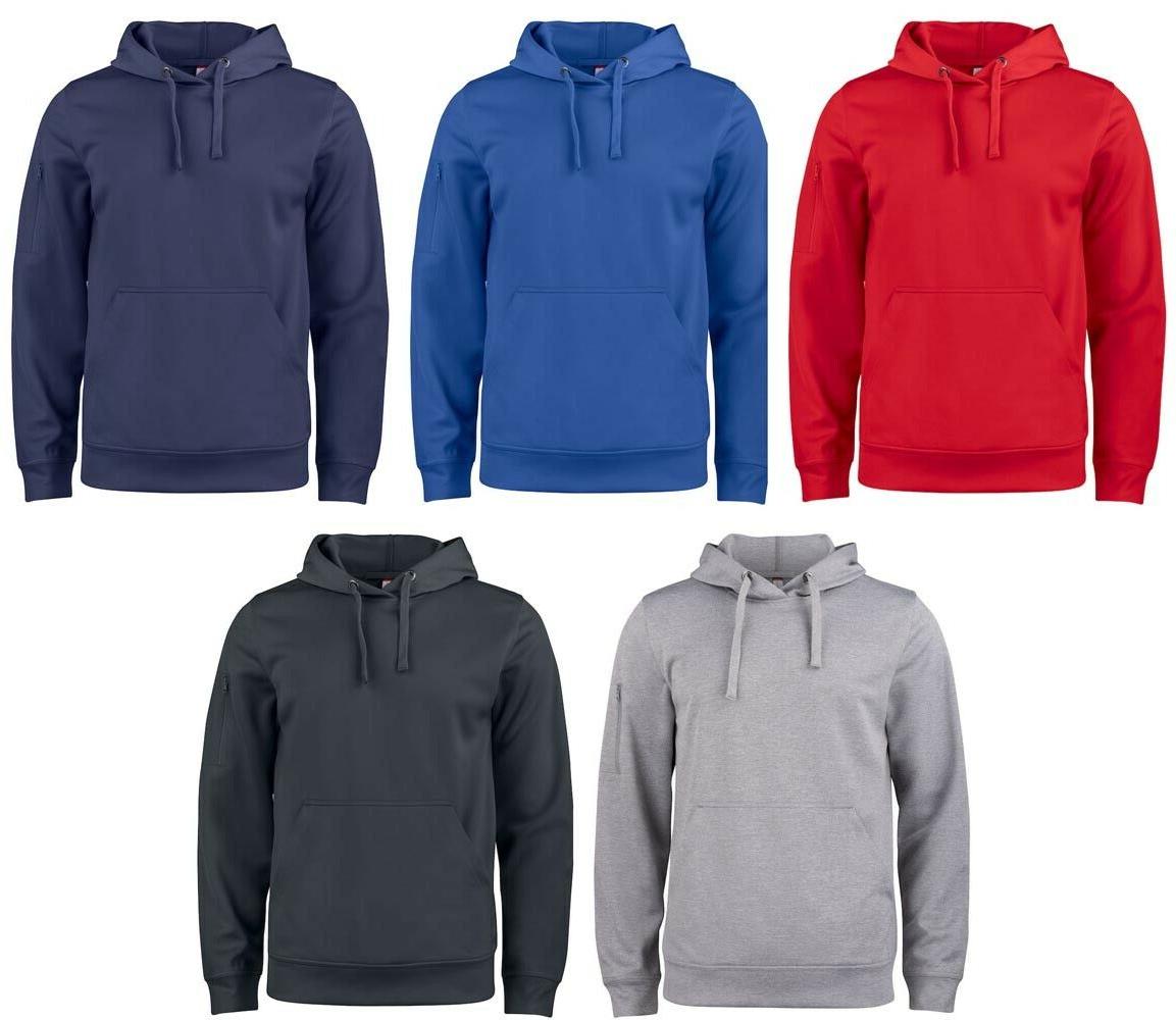 felpa unisex tecnica con cappuccio taschino con