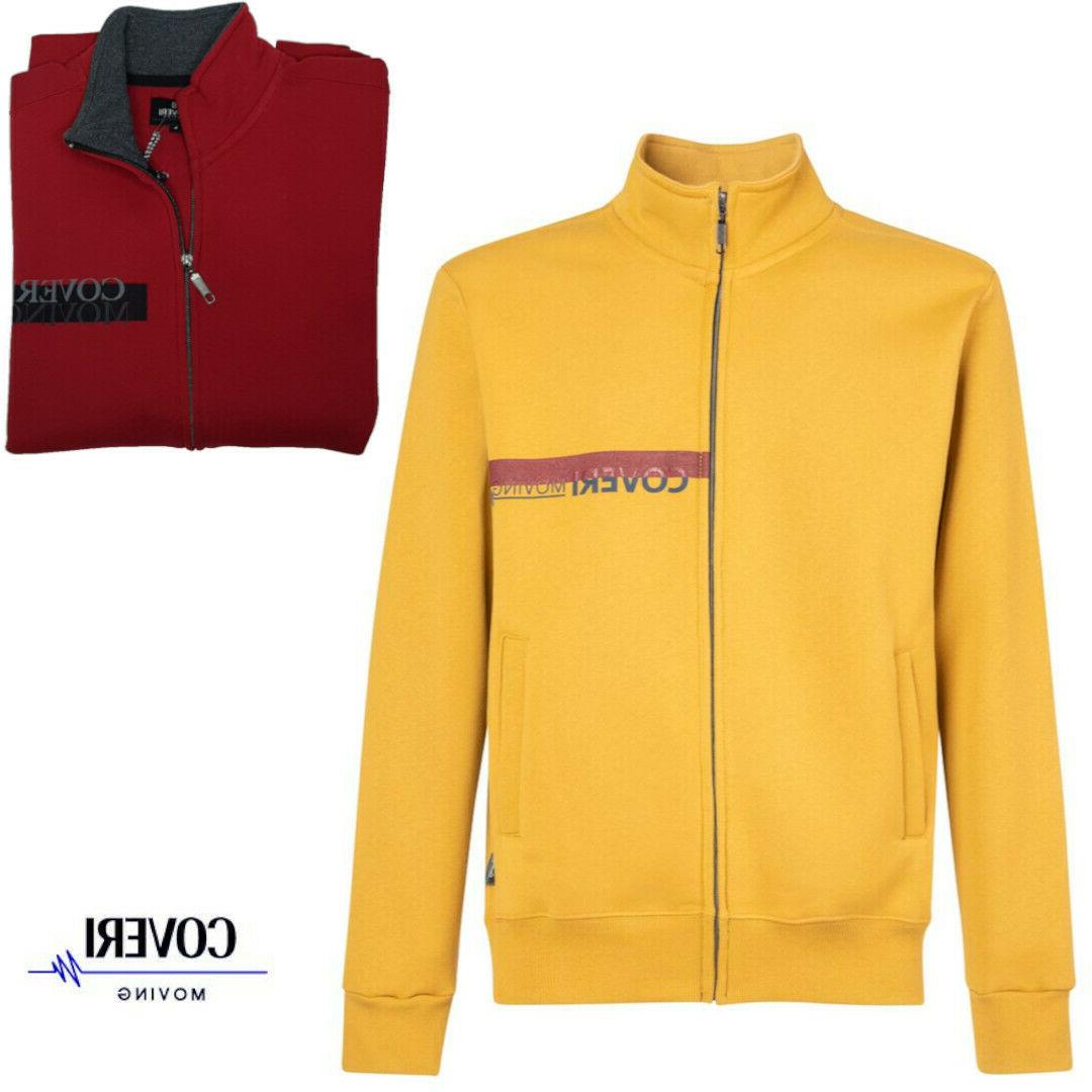 felpa uomo aperta senza cappuccio zip intera
