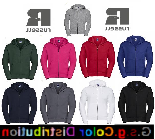 felpa uomo authentic full zip con cappuccio