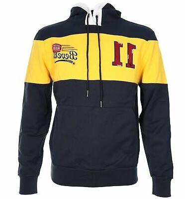 felpa uomo blu con cappuccio tg m