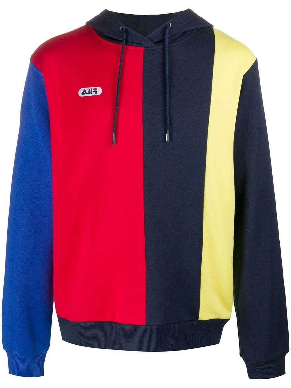 felpa uomo bluette con cappuccio blau a436