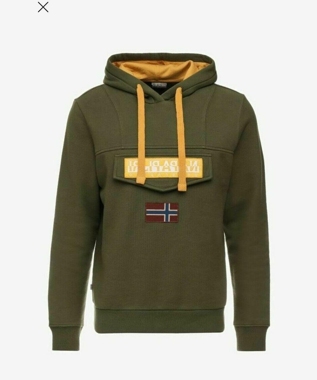 felpa uomo burgee 2 con cappuccio verde