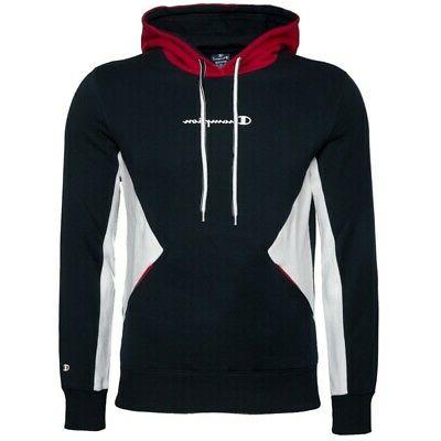 felpa uomo cappuccio 214815 f20 blu bianco