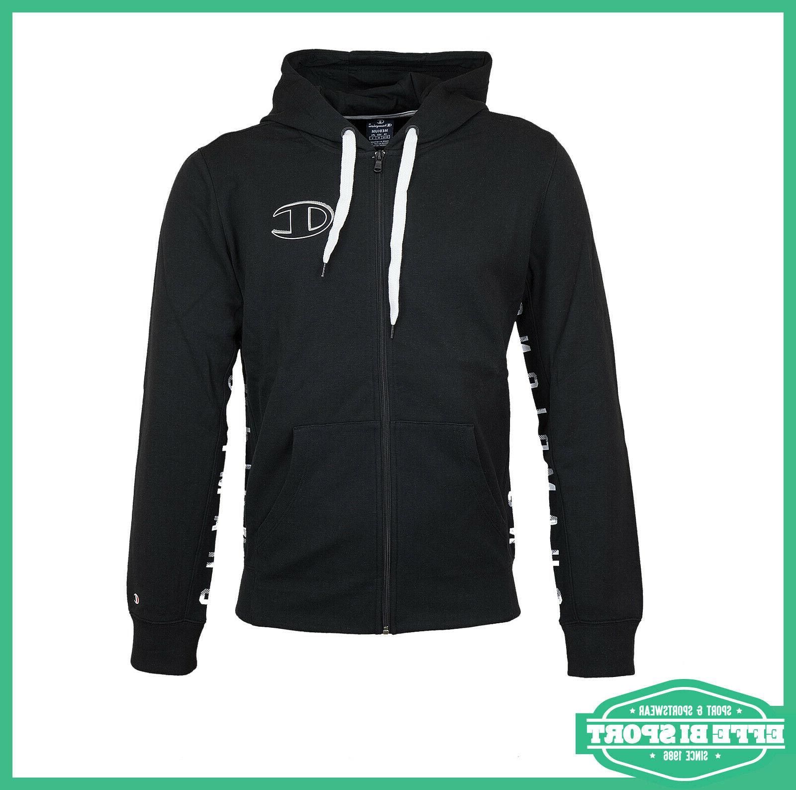 felpa uomo cappuccio cotone zip maglia casual