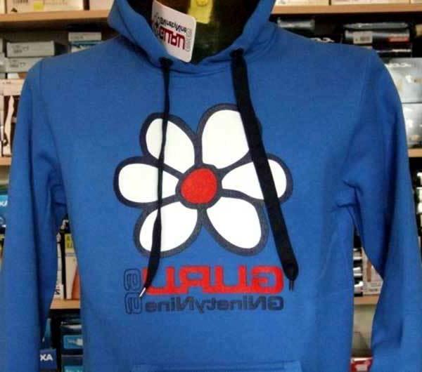 felpa uomo chiusa con logo grande stampato