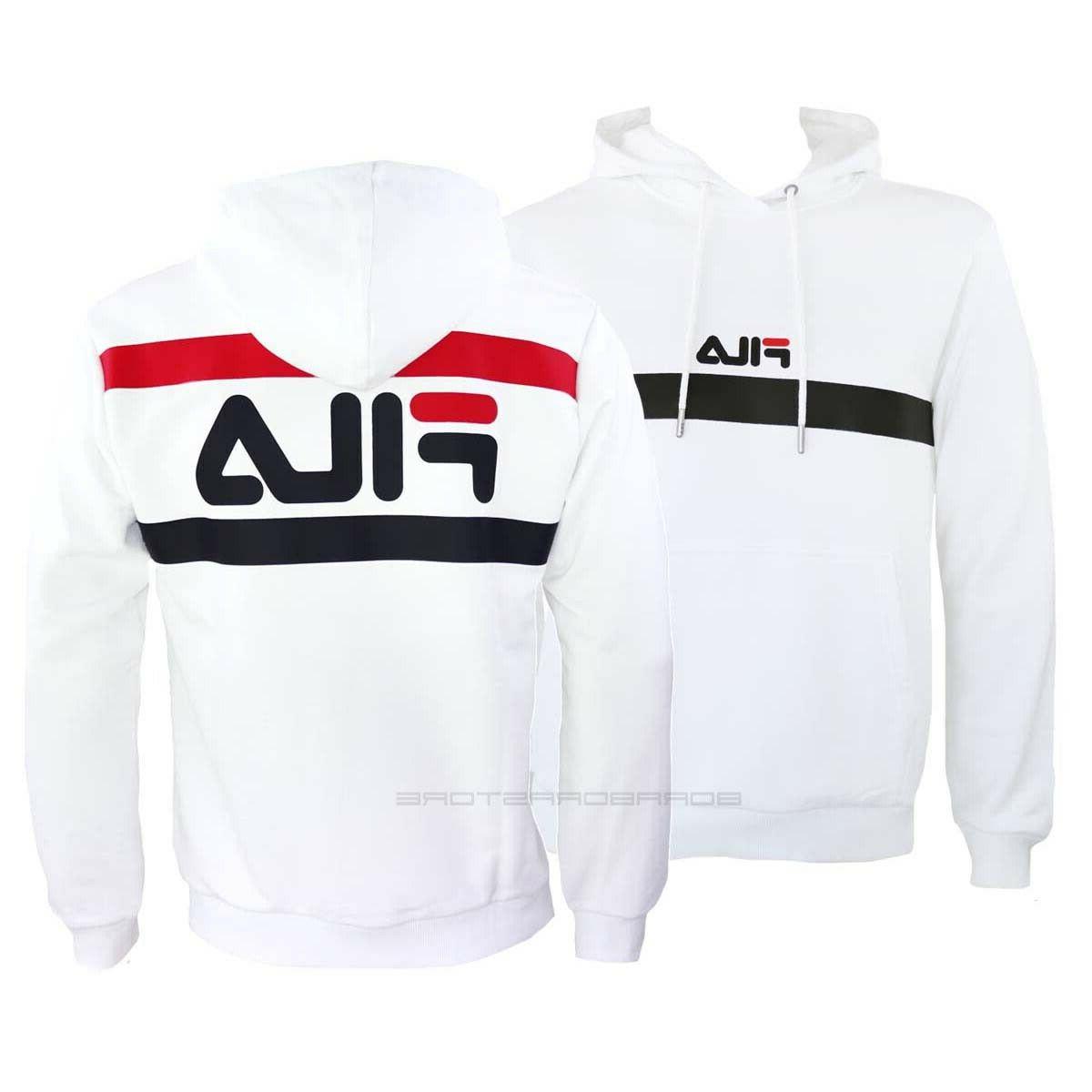 felpa uomo con cappuccio 687991 bianco originale