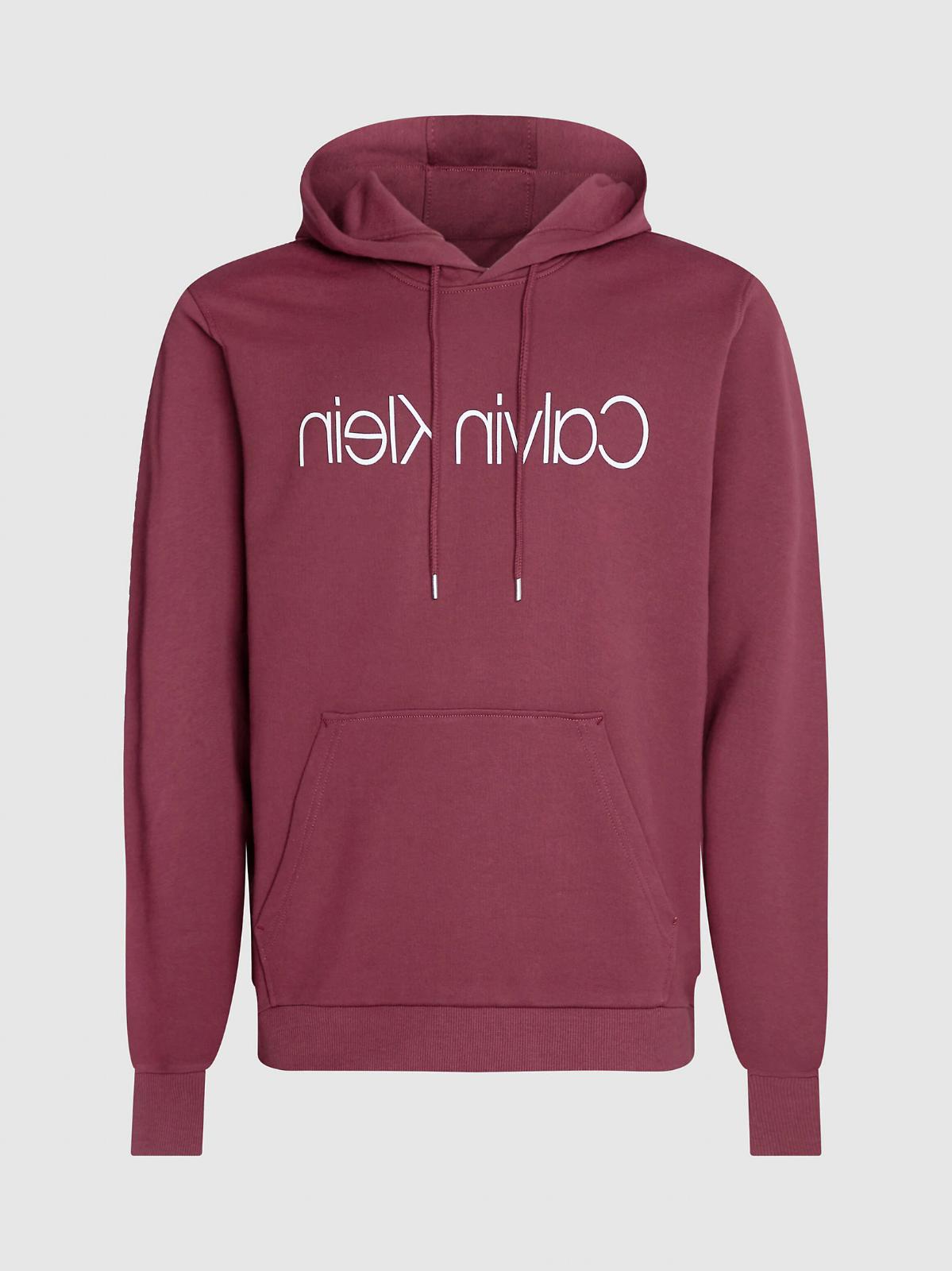 felpa uomo con cappuccio e logo in