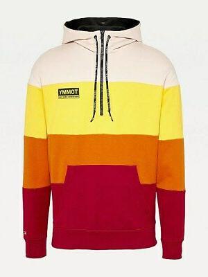 felpa uomo con cappuccio invernale mezza zip