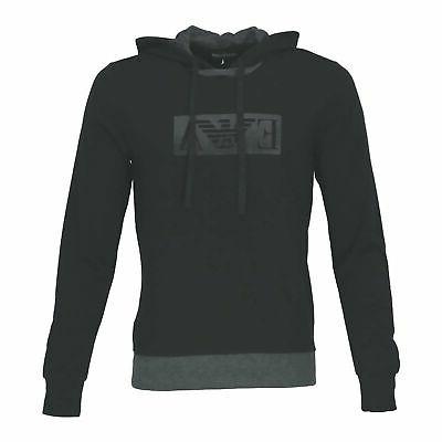 felpa uomo con cappuccio nero