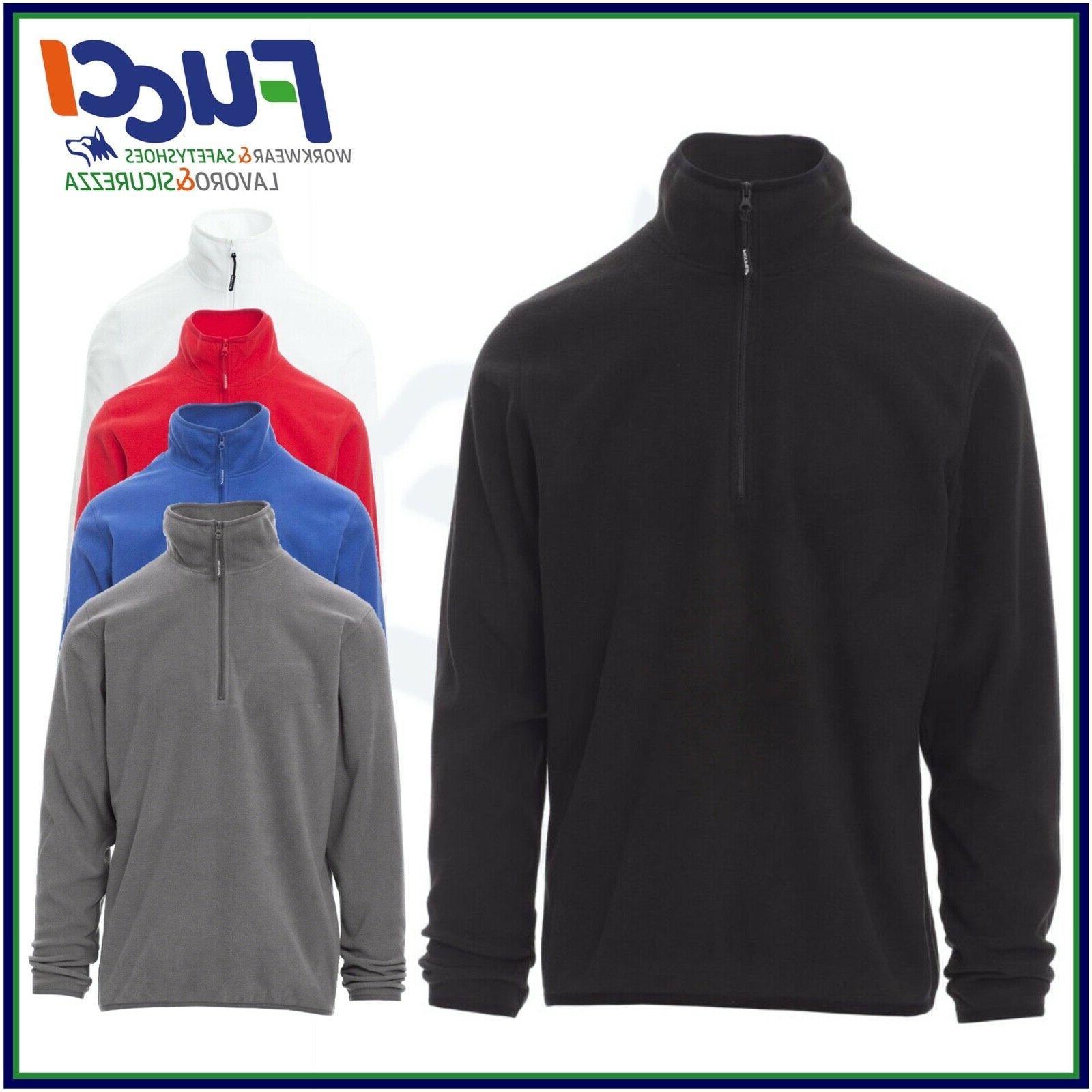 felpa uomo con mezza zip leggera in