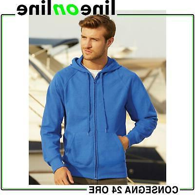 felpa uomo con zip e cappuccio 26601