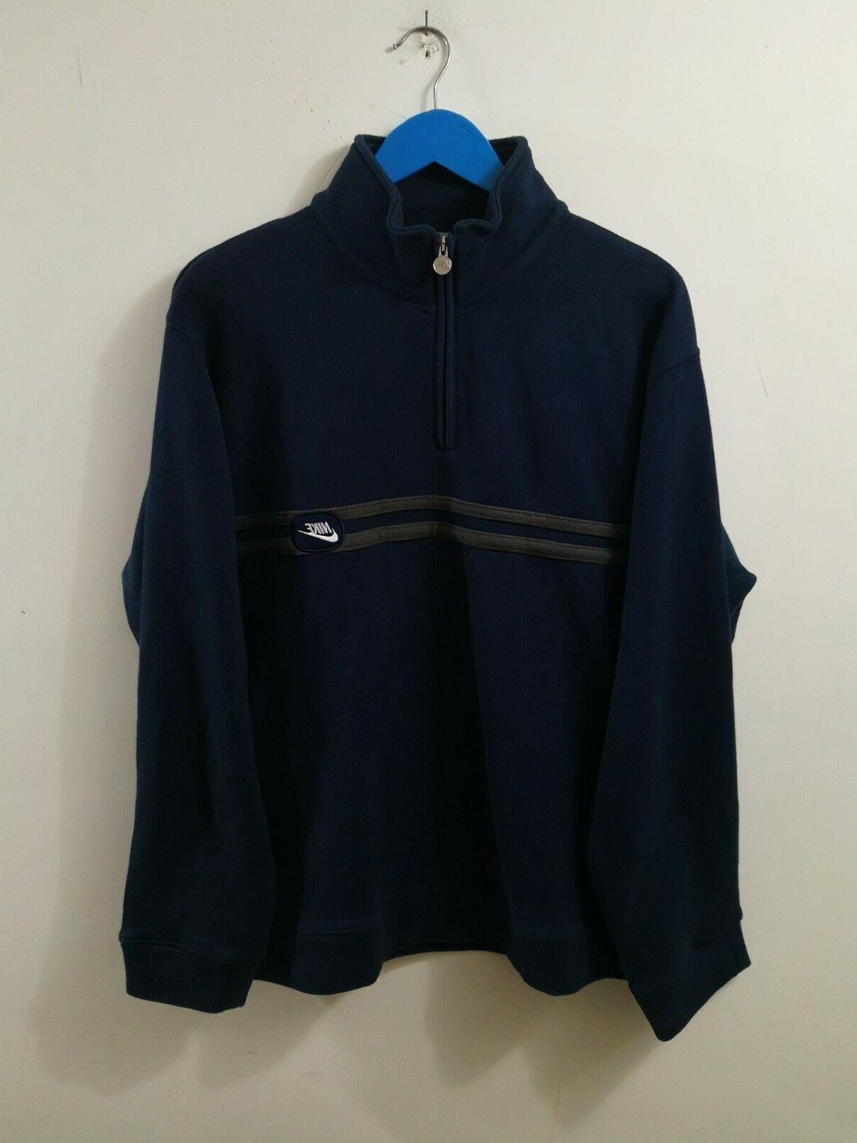 felpa uomo con zip mezzo collo tg