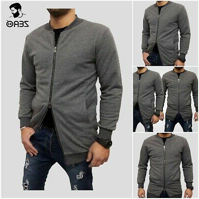felpa uomo cotone elastico lunga girocollo slim