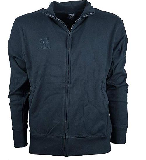 felpa uomo cotone felpato zip aperta art
