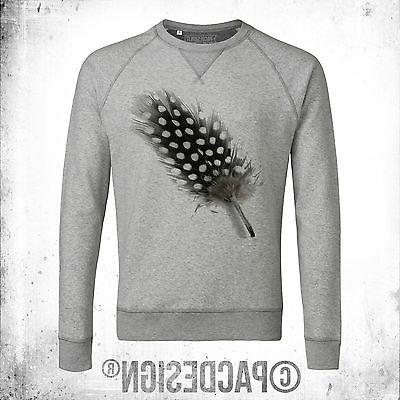 felpa uomo fashion funny piuma pois black