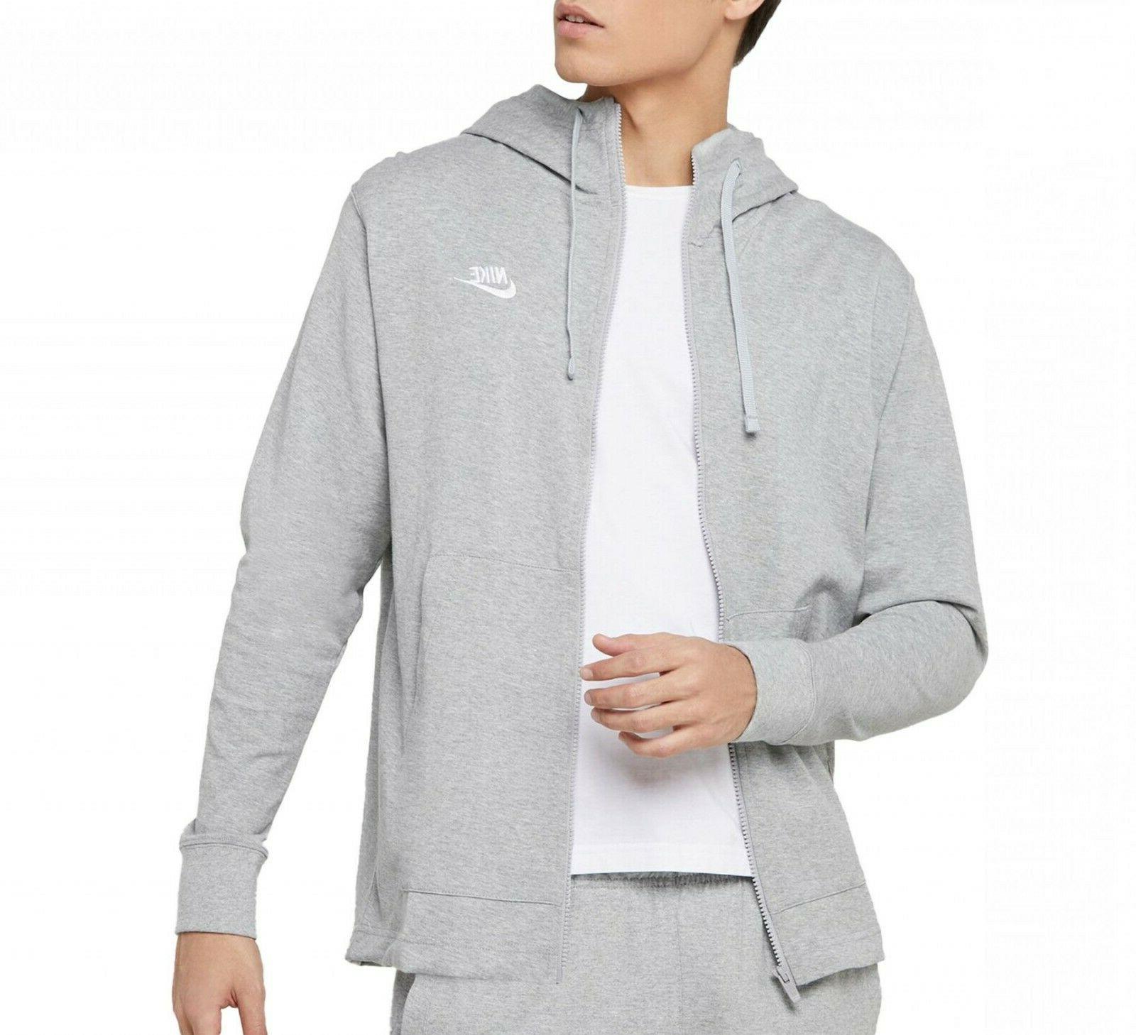 felpa uomo full zip con cappuccio club