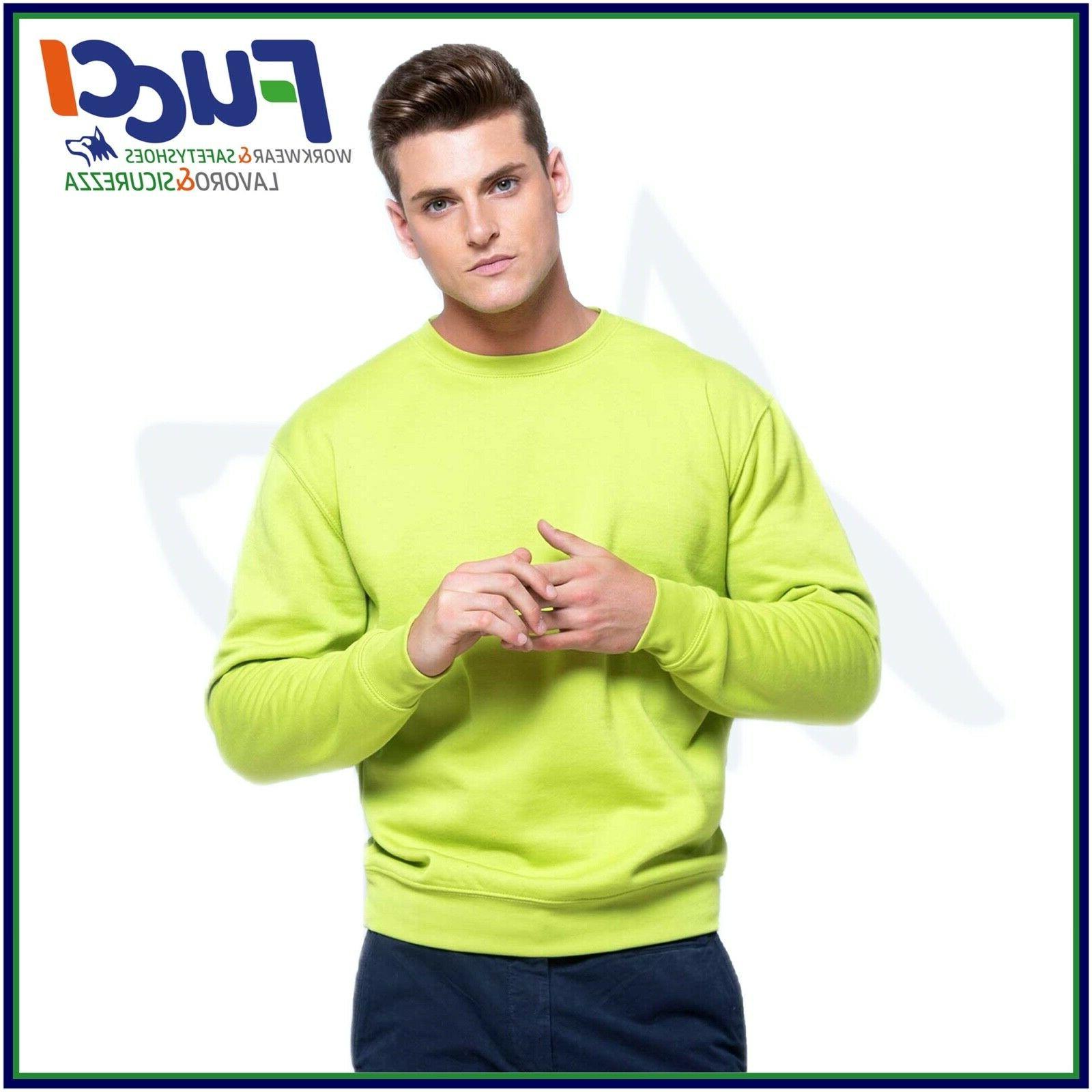 felpa uomo girocollo felpata in cotone raglan