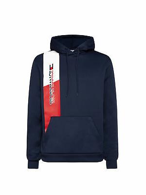 felpa uomo graphic flag fleece 401 blu