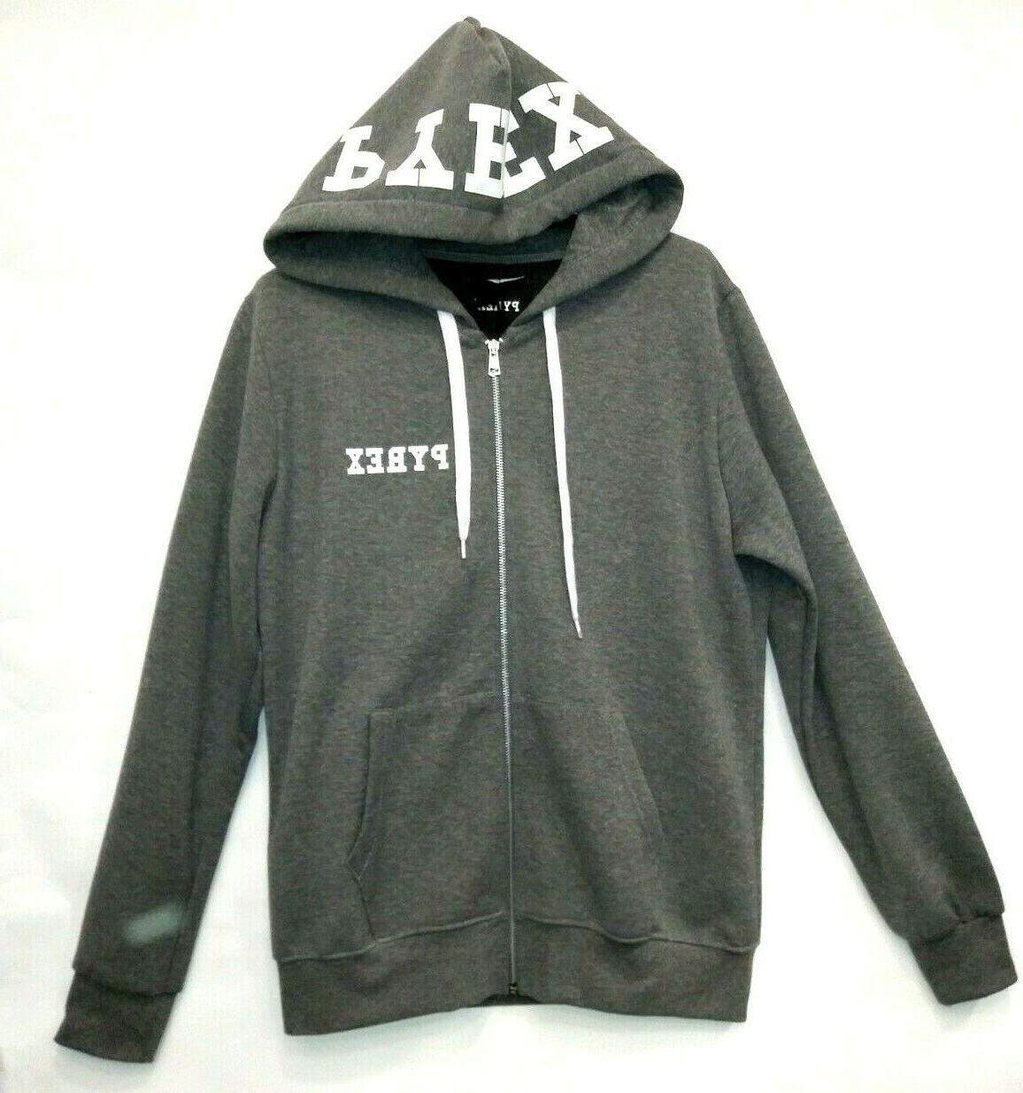 felpa uomo grigia zip con cappuccio modello