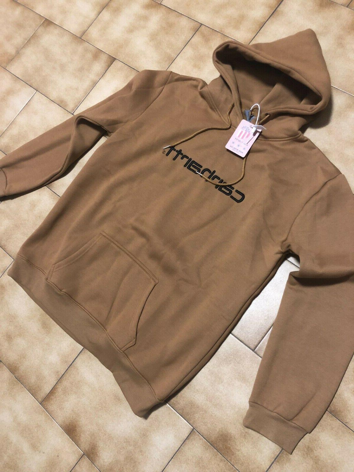 felpa uomo hoodie sweatshirt colore marrone
