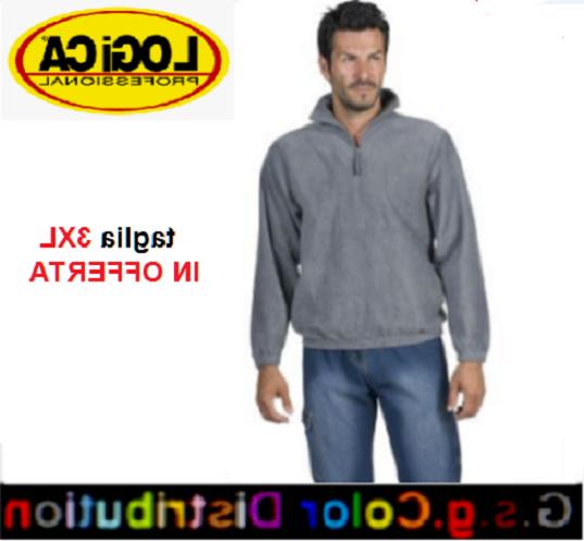 felpa uomo in pyle con cerniera zip