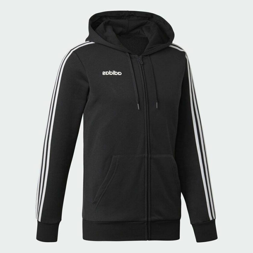 felpa uomo inverno hoodie ess 3 stripes