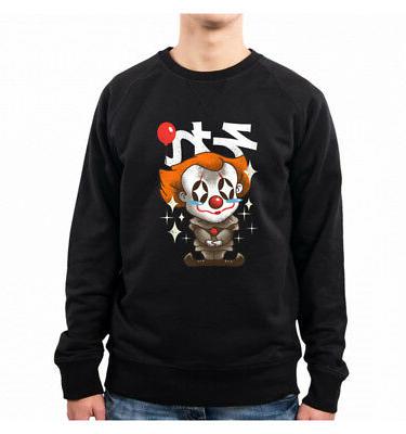 felpa uomo kawaii it clown horror movies