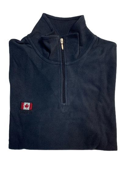 felpa uomo micropile zip corta taglie forti