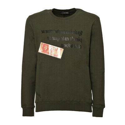 felpa uomo military green