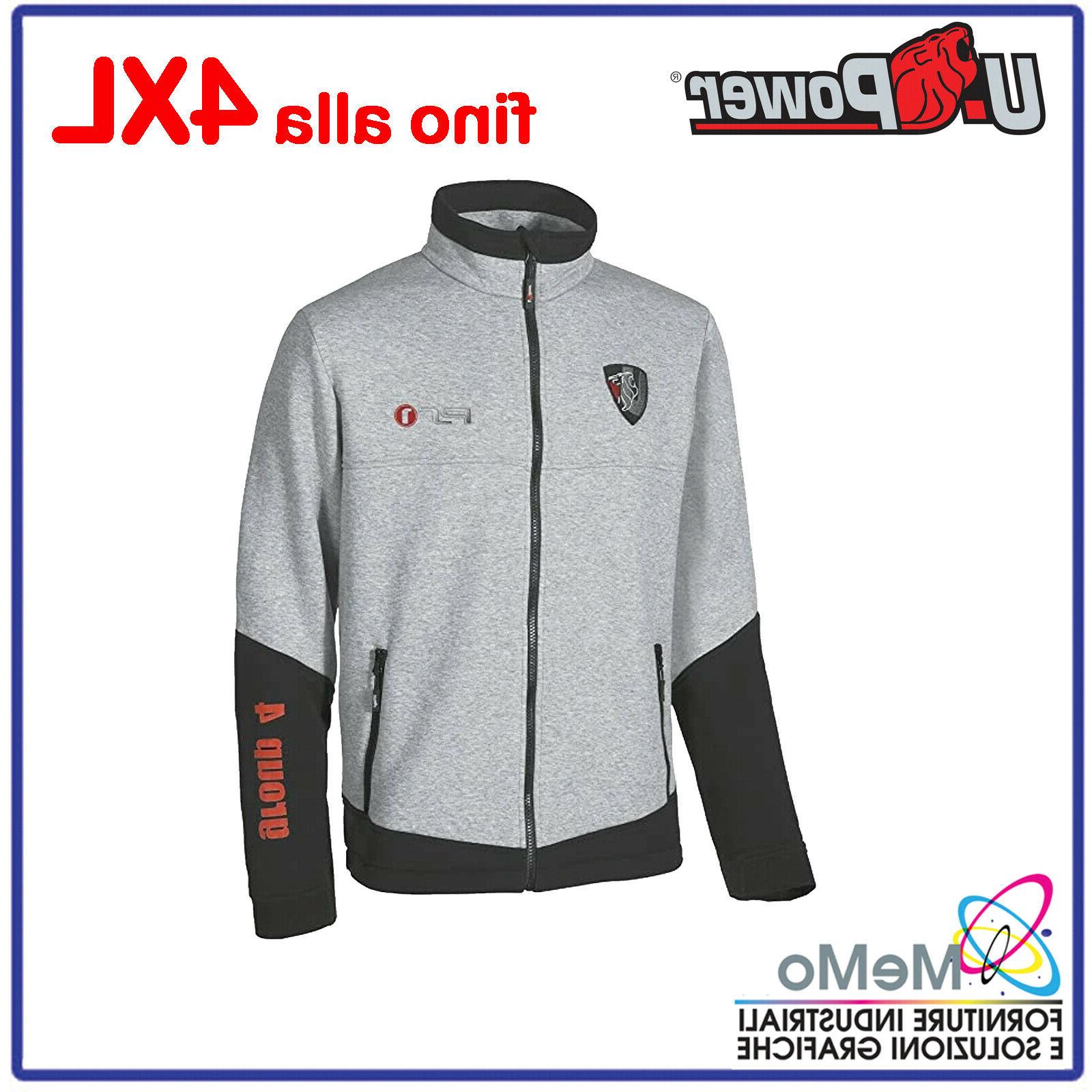 felpa uomo ragazzo in grigio u power