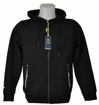 felpa uomo ragazzo sport zip tasche polsini