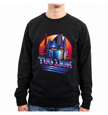 felpa uomo roll out optimus prime transformers